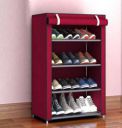 FurniGully Metal Collapsible Shoe Stand  (4 Shelves, DIY(Do-It-Yourself))...