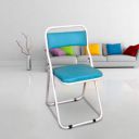 FURNIMAX Metal Living Room Chair Metal Outdoor Chair  (Blue, Pre-assembled)...