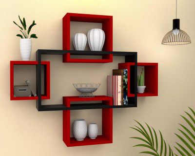 Furniture Café Wall Shelves for Living Room Stylish Wooden, Book Shelf