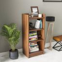 Furniture Cafe 3-Tier Brown Bookshelf – Engineered Wood Open Book Rack, Cube Shape Storage Organizer Stand for Home, Study Room, Bedroom, Living Room & Office...