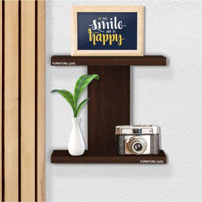 Furniture Cafe Engineered Wooden Wall Mounted Shelf/Book Shelves/Decor Racks for Living Room Standard