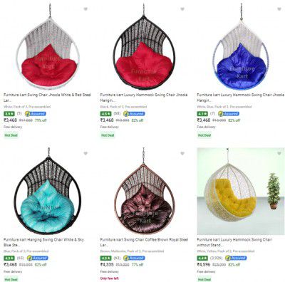 Furniture Kart Hammock Swings Starts ₹3277