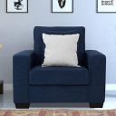 FURNY Apollo Fabric 1 Seater Sofa (Blue)...