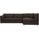 FURNY Mia 5 Seater Fabric RHS L Shape Sofa Set (Brown)...