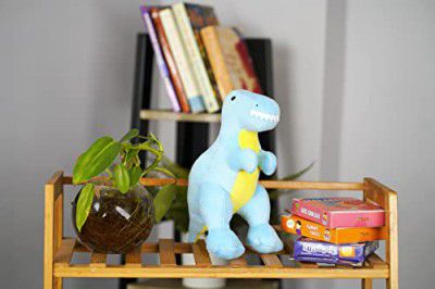 Furrendz Dashing Dino 10" Plush|Animal Character Soft Toy-Dino|Furry Plush|Soft & Anti Allergic Fabric|Safe For Kids|Role PlayToy|Easy To Wash|Best Birthday & Return Gift for Kids 1 Yrs+|Made In I