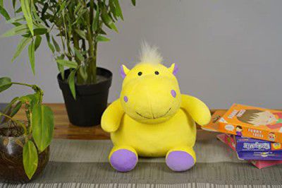 Furrendz Hippy Hippo 10" Plush|Animal Character Soft Toy-Hippo|Furry Plush|Soft & Anti Allergic Fabric|Safe For Kids|Role PlayToy|Easy To Wash|Best Birthday & Return Gift for Kids 1 Yrs+|Made In I
