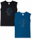 FUSEFIT Girl's Regular T-Shirt (Pack of 2)...