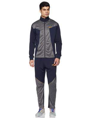 Fusefit Men's Tracksuit (FFA-MO005-01_Navy/ Grey Mel_Large)
