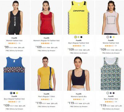 Fusefit women's t-shirt Up to 90% off | Starts ₹99