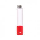 Fuze Borosilicate Glass Bottles with Aniti-Skid Silicone Sleeve (Red) - Pack of 2...