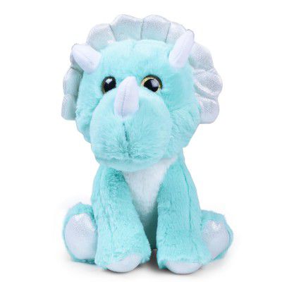 Fuzzbuzz Soft Plush Toy Glitter Eye Dino for Kids 3Y+, 28cm Multicolour