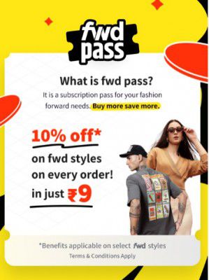 Myntra: fwd pass Extra deals on GenZ trends every month