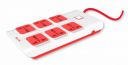 Fybros Electricals Curve Heavy-Duty Extension Board Multiple Plug 6 Socket 2 Meter Cord Surge Protectors for Mobile Phones, Laptop, TV etc....