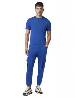 FYLTR Men's Crewneck Terry Cotton Blend Co-ord Set | Half Sleeve T-shirt| Jogger with Side & Cargo Pockets | Tracksuit 