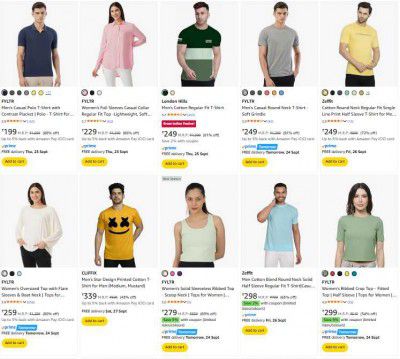 Amazon : Upto 90% Off On FYLTR Clothing Starts At Rs 199