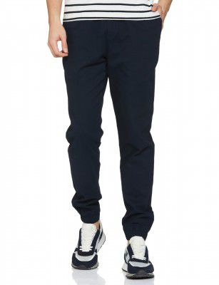 FYLTR Men's Taper Fit Stretch Cotton Joggers with Elasticated Waistband & Drawstrings