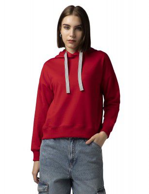 FYLTR Women's Casual Winter Hoodie with Stripe Tape - Rib Hem & Cuff | Drop Shoulder | Sweatshirts for Women | Casual Winterwear