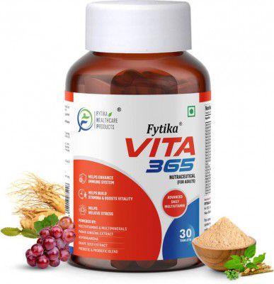 FYTIKA HEALTHCARE PRODUCTS Vita 365, 3 in 1 Multivitamin - For Men, Women - 30 Tablets  (30 Tablets)