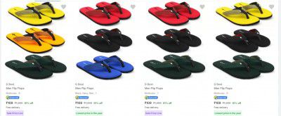 G Best Men’s Slippers & Flip Flops Upto 91% Off
