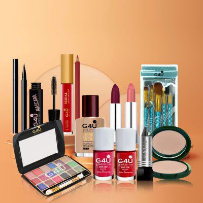 G4U Complete Makeup Set For Women | Pro Beauty Elegance Kit Pack of 17 Pcs