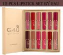 G4U Elegant 12 pcs Matte Lipstick - Intense Pigment, Smooth Finish  (Pink, Light Nude, Red, Nude, Brown, Maroon, 30 ml)...
