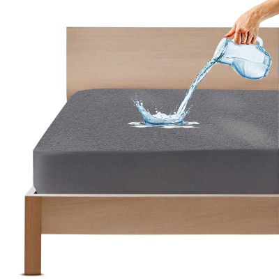 GADDA CO 100% Waterproof Premium Cotton Feel Mattress Protector Single Size 