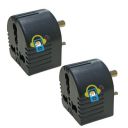 Gadget Wagon 15/16 A to 5/6 A 3 pin Converter Adapter Plug for Heavy appliances Black (2)...