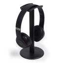 GadgetBite Headphone Stand for Table Desk Aluminum Headphone Holder Gaming Headset Holder for Table Top ABS Solid Base Headphone Accessorie Organiser for PC Office Home Gaming Headsets - Black...