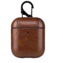 GadgetBite Leather Finish Matte Hard Protective Case Cover for Apple Wireless Earphones 1 & 2 - Deep Brown...