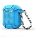 GadgetBite Rugged Armor Protective Case Cover for Apple Wireless Earphones 1 & 2 Case with Keychain(Sky Blue)...