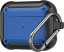 GadgeTEQ Cases Compatible with Apple Airpods 3rd Generation Case Cover 2021, Egg Shall Armor Military Full-Body Protective Case with Carabiner Case, red...