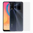 Gadgetronics Compatible with Vivo Y20 Back Screen Protective Film Carbon Fiber Skin Transparent Screen Guard Sticker...