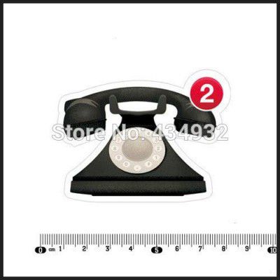 GADGETS WRAP Exclusive Sales Old Telephone Missed Calls Notebook Car Styling Personalized Laptop Stickers[Single]