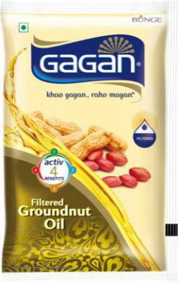 Gagan Groundnut Oil Pouch (1 L)