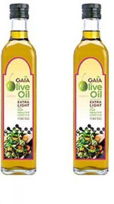 GAIA Olive Oil Extra Light Olive Oil Plastic Bottle (2 x 1 L)