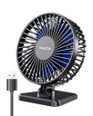 Gaiatop Small Desk Fan, Portable 3 Speeds Wind Desktop Table Cooling Fan...