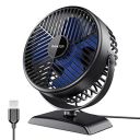 Gaiatop USB Desk Fan, Small But Powerful, Portable Quiet 3 Speeds Wind Personal Table Fan, Dual 360° Adjustment Mini Fan for Better Cooling, Home Office Car Outdoor(Blue)...