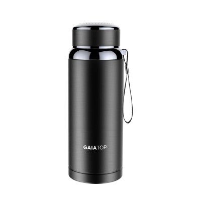 Gaiatop Vacuum Flask, Thermo Stainless Steel Flask Hot Water Tea Coffee Flask Double Wall Bottle for Men Women Boy Girl Elderly (800ml Black)