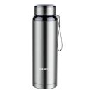 Gaiatop Vacuum Flask, Thermo Stainless Steel Flask Hot Water Tea Coffee Flask Double Wall Bottle 1 Litre (1000ml Silver)...