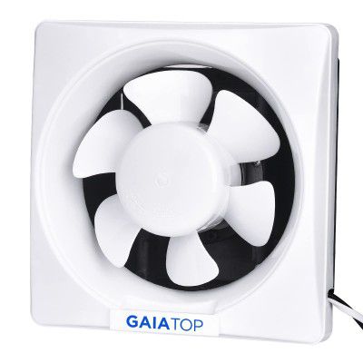 Gaiatop Wall Exhaust Fan 8 inch 36W Home Ventilation Fan with Thick Inline Power Cord 220V EU Plug for House, Kitchen, Attics, Garage Shed Pole Barn Hydroponic Basement