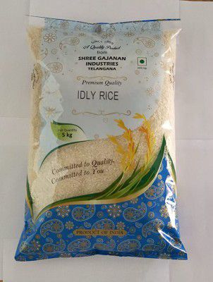 Gajanan Idli Rice, 5kg Pouch, 5000 g