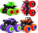 Galaxy Hi-Tech Plastic Monster Truck, Pack Of 4, Multicolour...