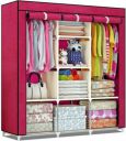 GALLAXY Cotton Collapsible Wardrobe  (Finish Color - Pink, DIY(Do-It-Yourself))...