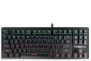 GAMDIAS 7 Color Backlit Gaming Mechanical Keyboard with 87 Keys, Blue Switches, Anti-ghosting, Multimedia Control Key with Metal Plate...