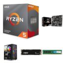 Gaming Bundle - AMD Ryzen 5-3600 MSI B450 Motherboard & Gigabyte Nvidia GTX 1650 (16GB DDR4 RAM/500GB SSD/500W)...