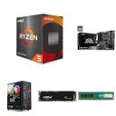 Gaming Bundle - AMD Ryzen 5-5600X with MSI B550 Motherboard & Gigabyte Nvidia RTX 3060 (16GB DDR4 RAM/1TB NVME SSD/600W power supply/Gaming chassis)...