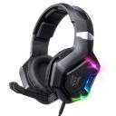 Gaming Headset with Microphone 7.1 Stereo Surround Sound Compatible with PS4, PS5, PC Laptop, Over-Ear Headphones with LED RGB Light, Noise Canceling Mic...
