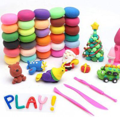 GAMLOID Bouncing clay 12 Colors Air Dry Modeling Soft Different Present Children Toy
