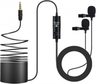 Gamma Audio GA-YLM04 Shielded Cable Condenser Microphone With Cable,Clip,Sponge,Adapter
