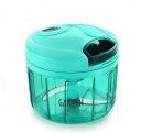 Ganesh Plastic Vegetable Chopper Cutter, Pool Green (725 ml)...